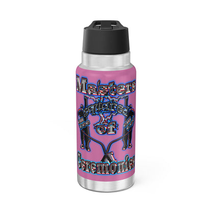 em cee squared - Gator Tumbler, 32oz (light pink)