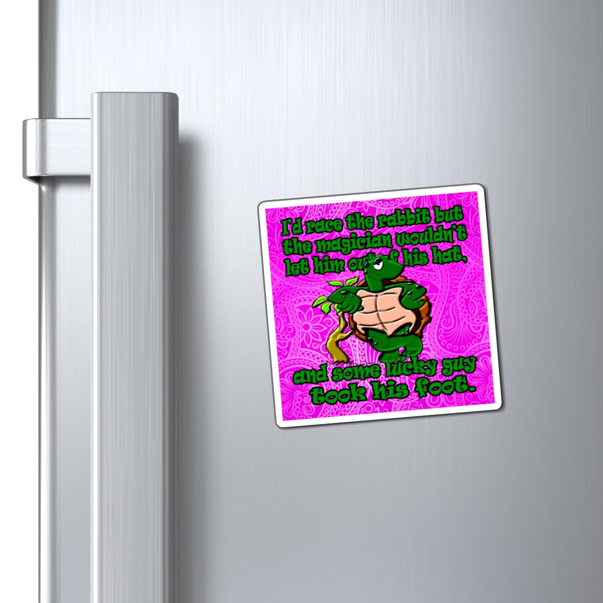 turtle race - Magnets - (pink swirl)