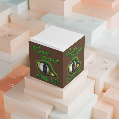 green monster - note cube (brown)