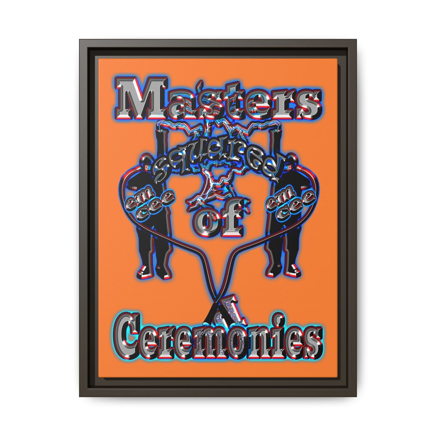em cee squared - framed canvas art (crusta)