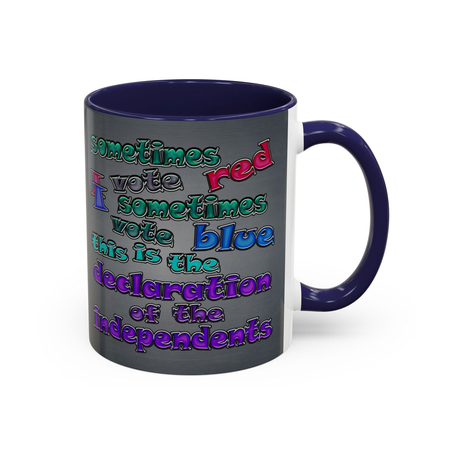 declaration of the independents - Accent Mug (grey-light grey)