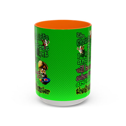 christmas spirits of boston - Accent Mug (logo green)