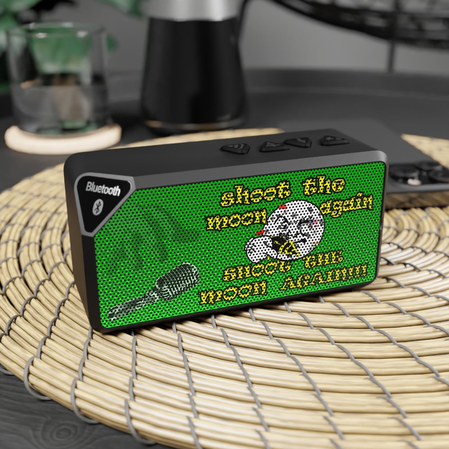 shoot the moon again - Jabba Bluetooth Speaker (logo green)