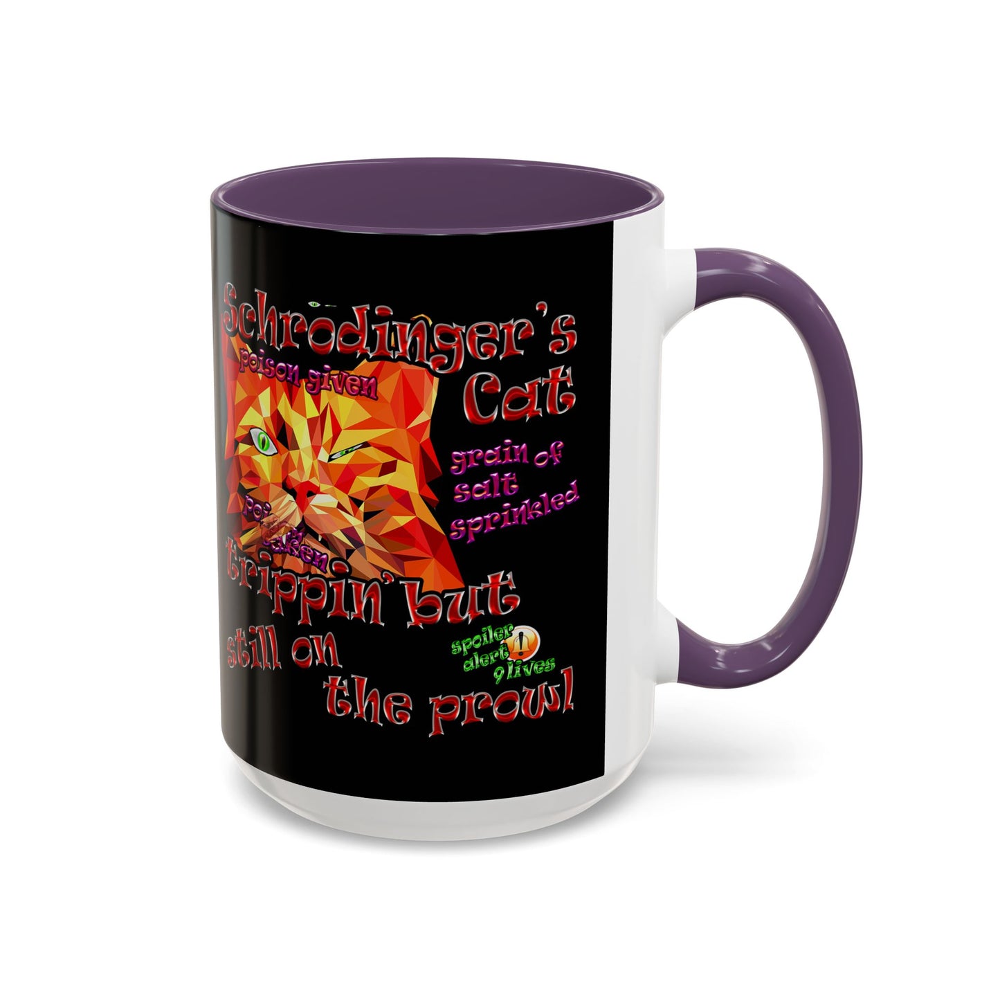 schrodinger's cat - Accent Mug (black)