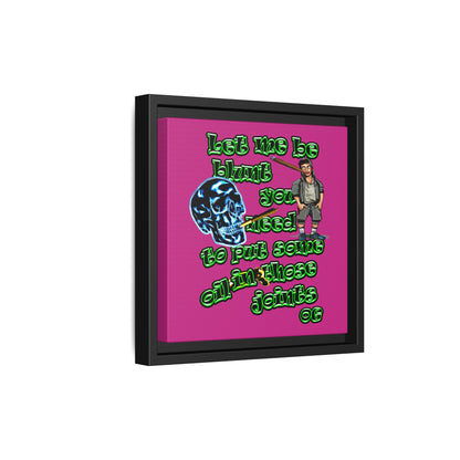 og - framed canvas art (pink)