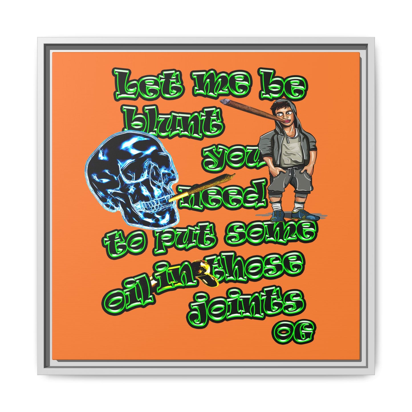 og - framed canvas art (crusta)