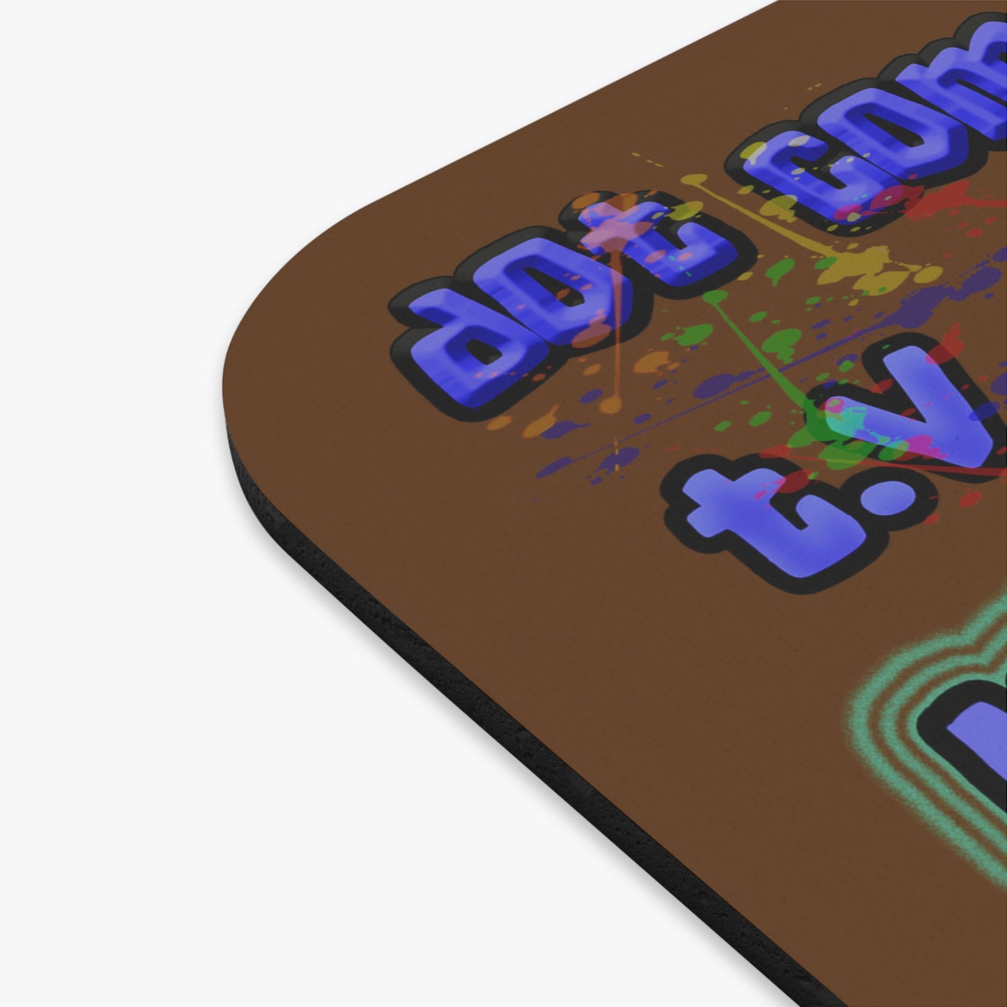 drop the beat - Mouse Pad (Rectangle) (brown)