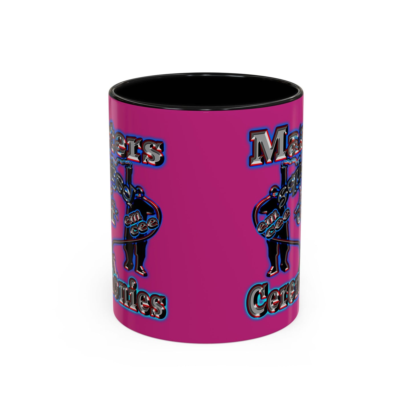 em cee squared - Accent Mug (pink)