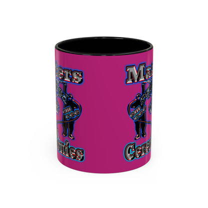 em cee squared - Accent Mug (pink)