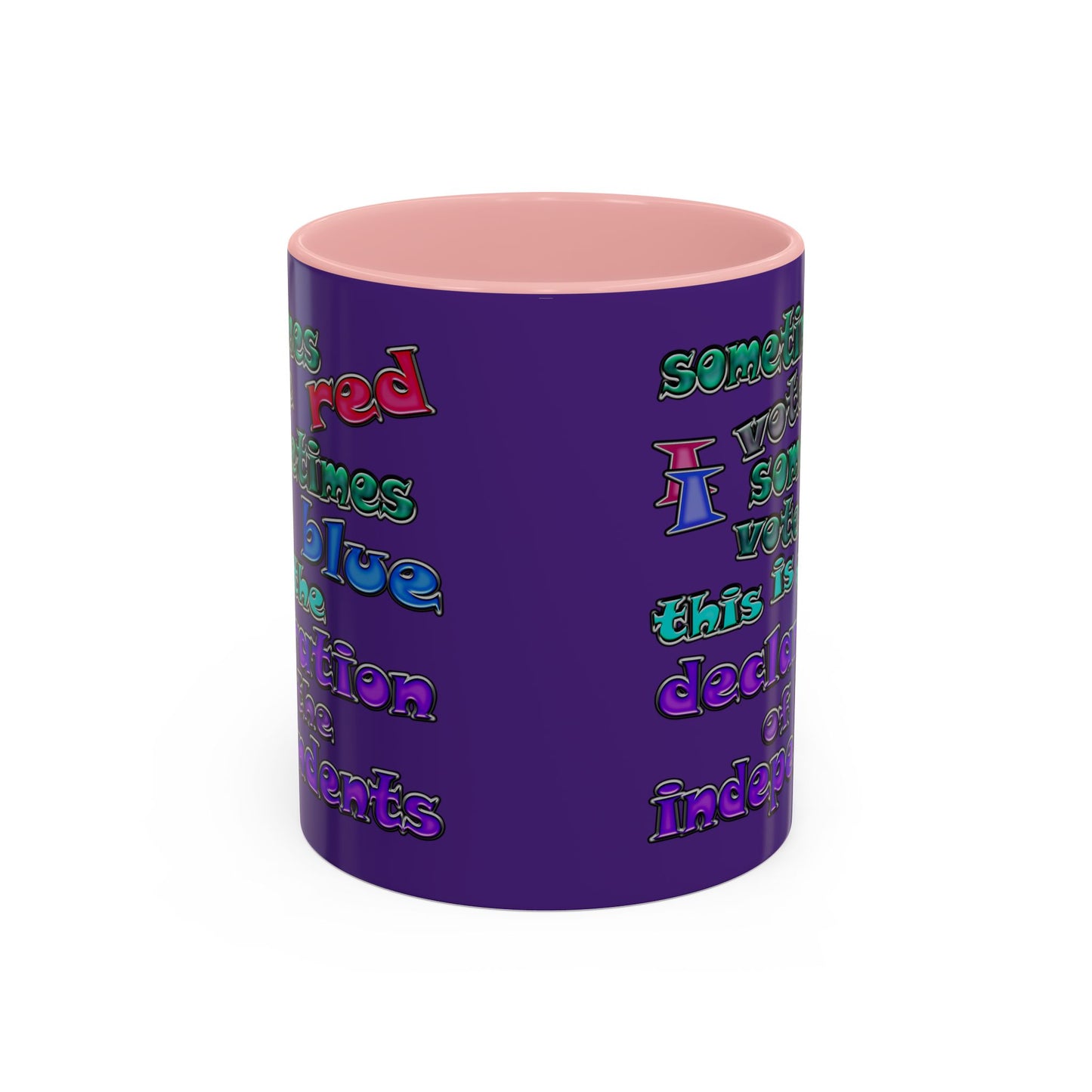 declaration of the independents - Accent Mug (purple)