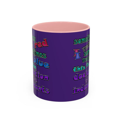 declaration of the independents - Accent Mug (purple)