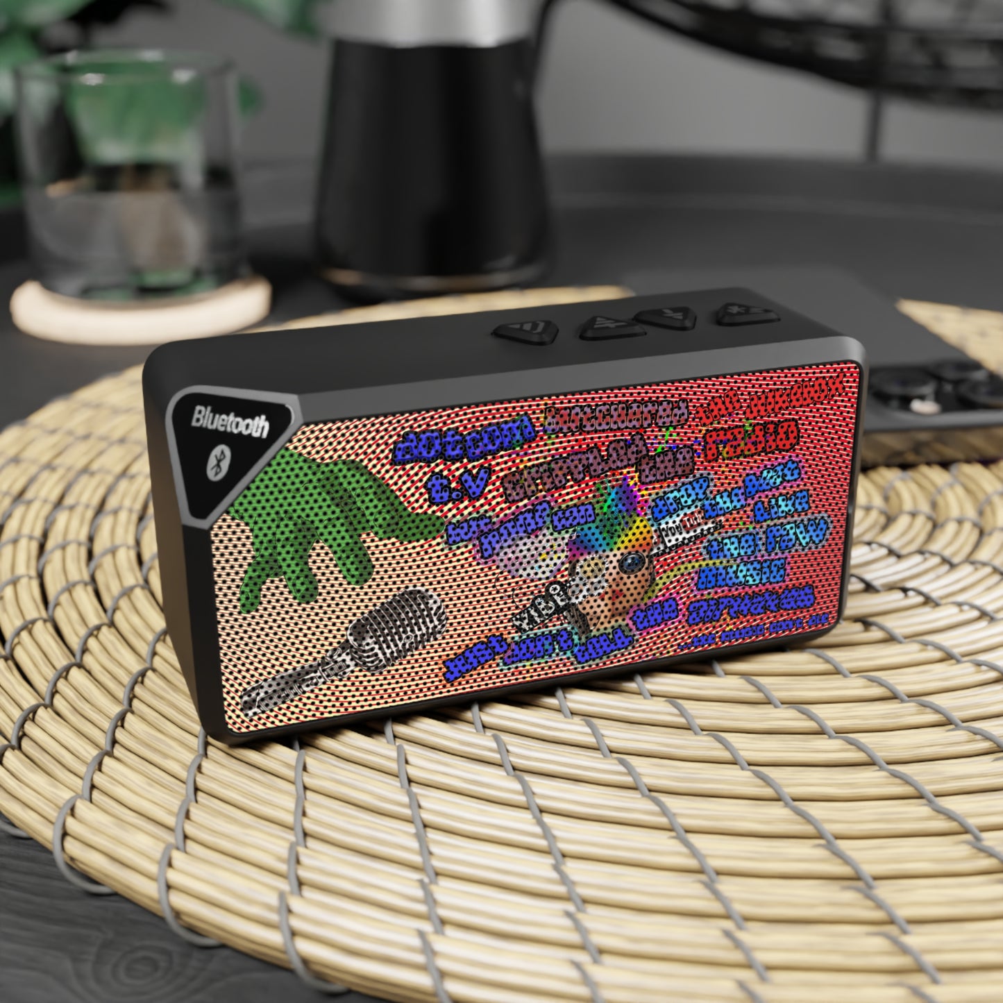 drop the beat - Jabba Bluetooth Speaker (yellow-orange wave)