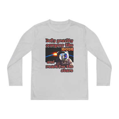 defy conquer reach - Youth Long Sleeve Competitor Tee