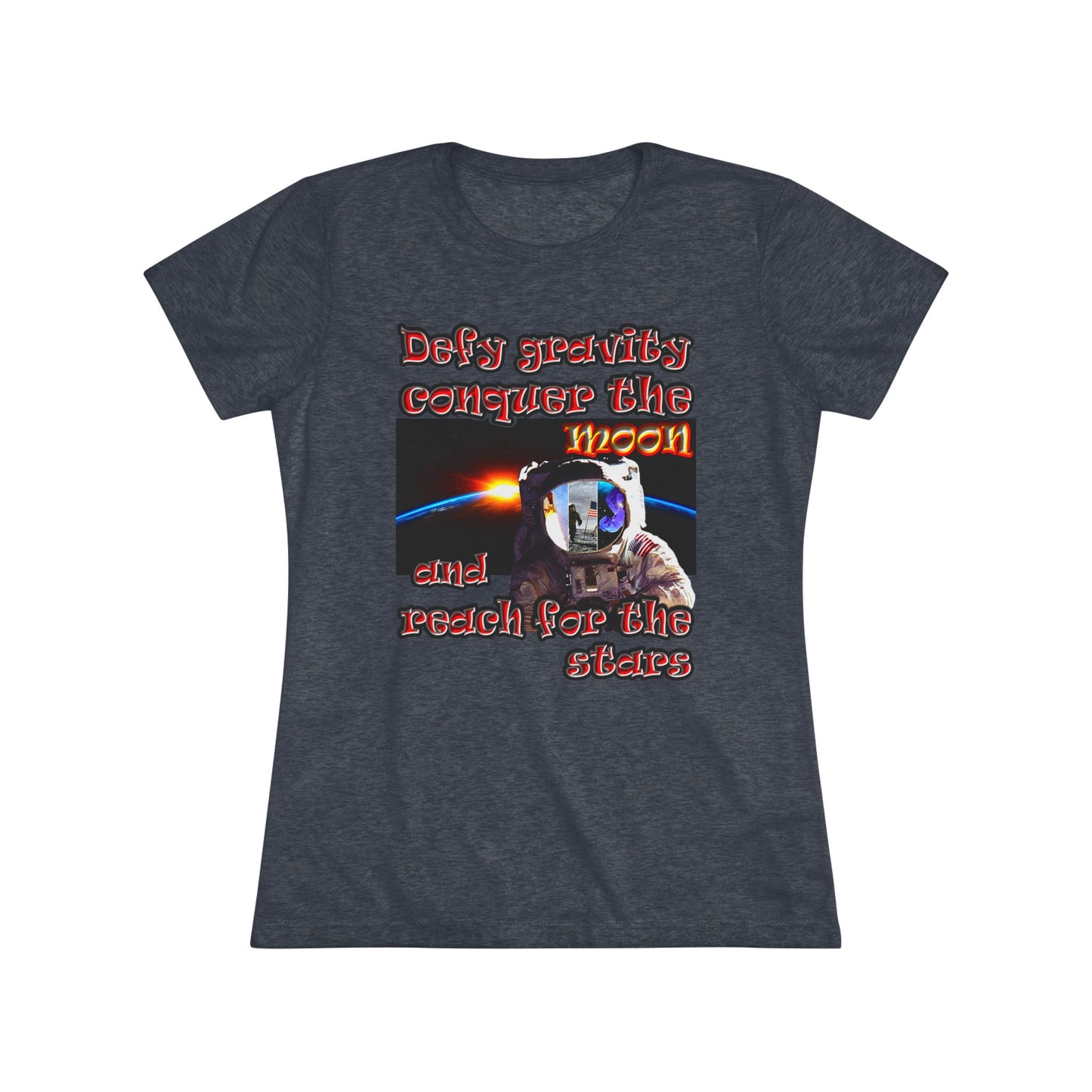 defy conquer reach - Women's Triblend Tee