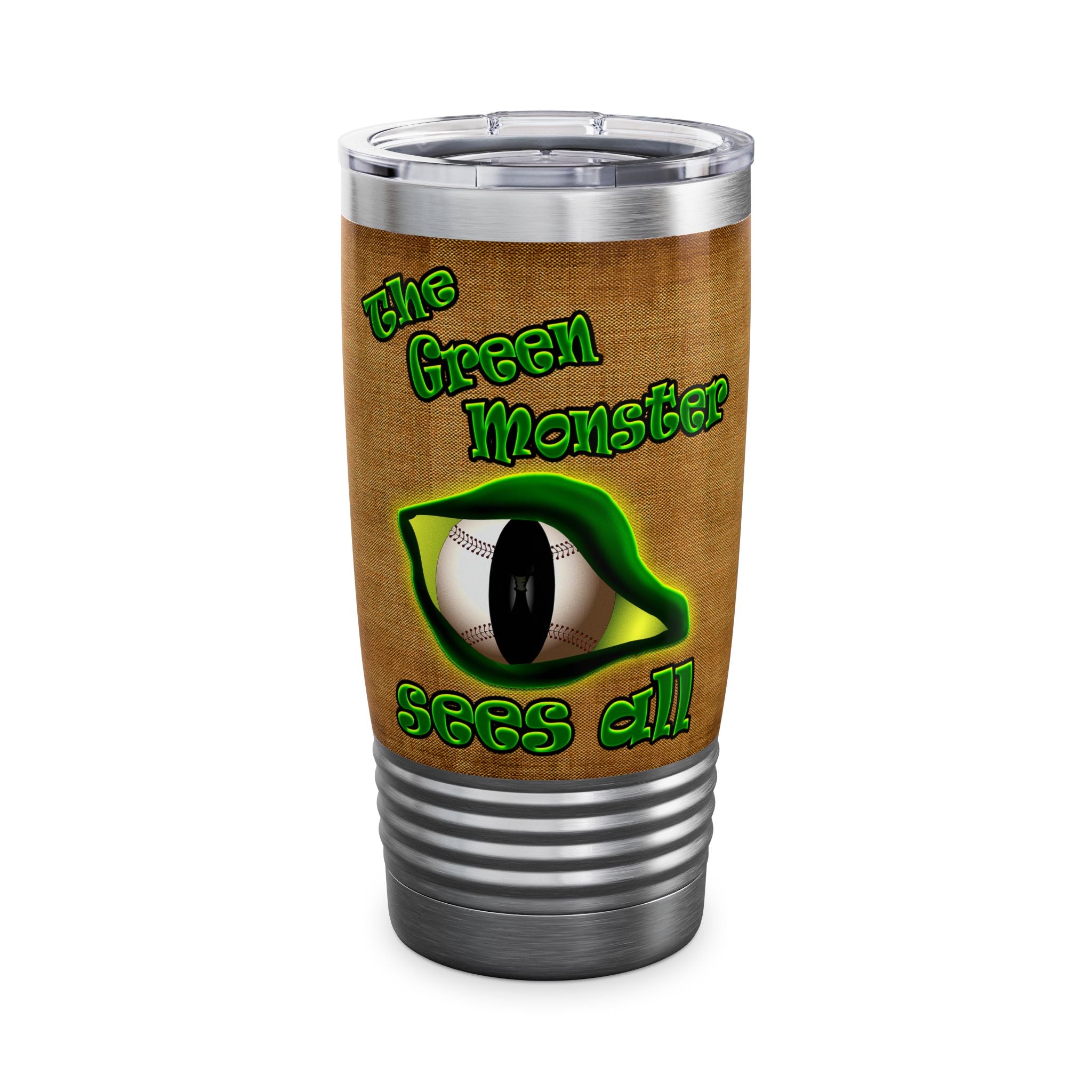 green monster - Ringneck Tumbler, 20oz (brown papyrus)