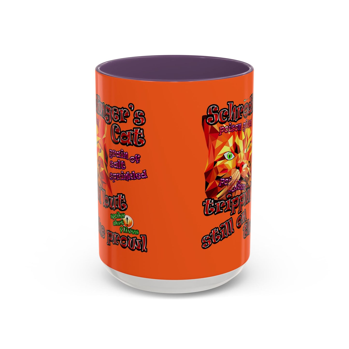 schrodinger's cat - Accent Mug (orange)