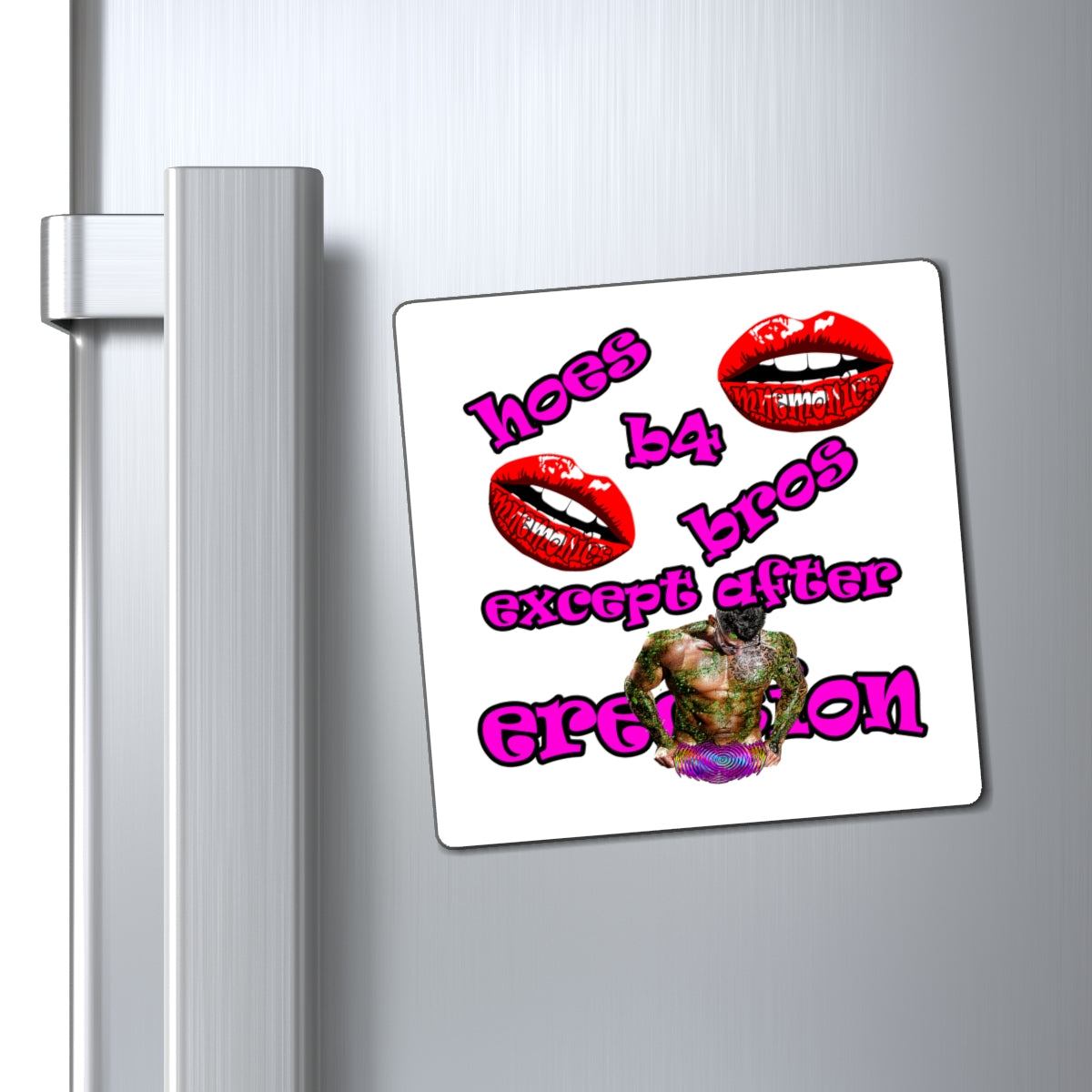hoes b4 bros - Magnets - (white)