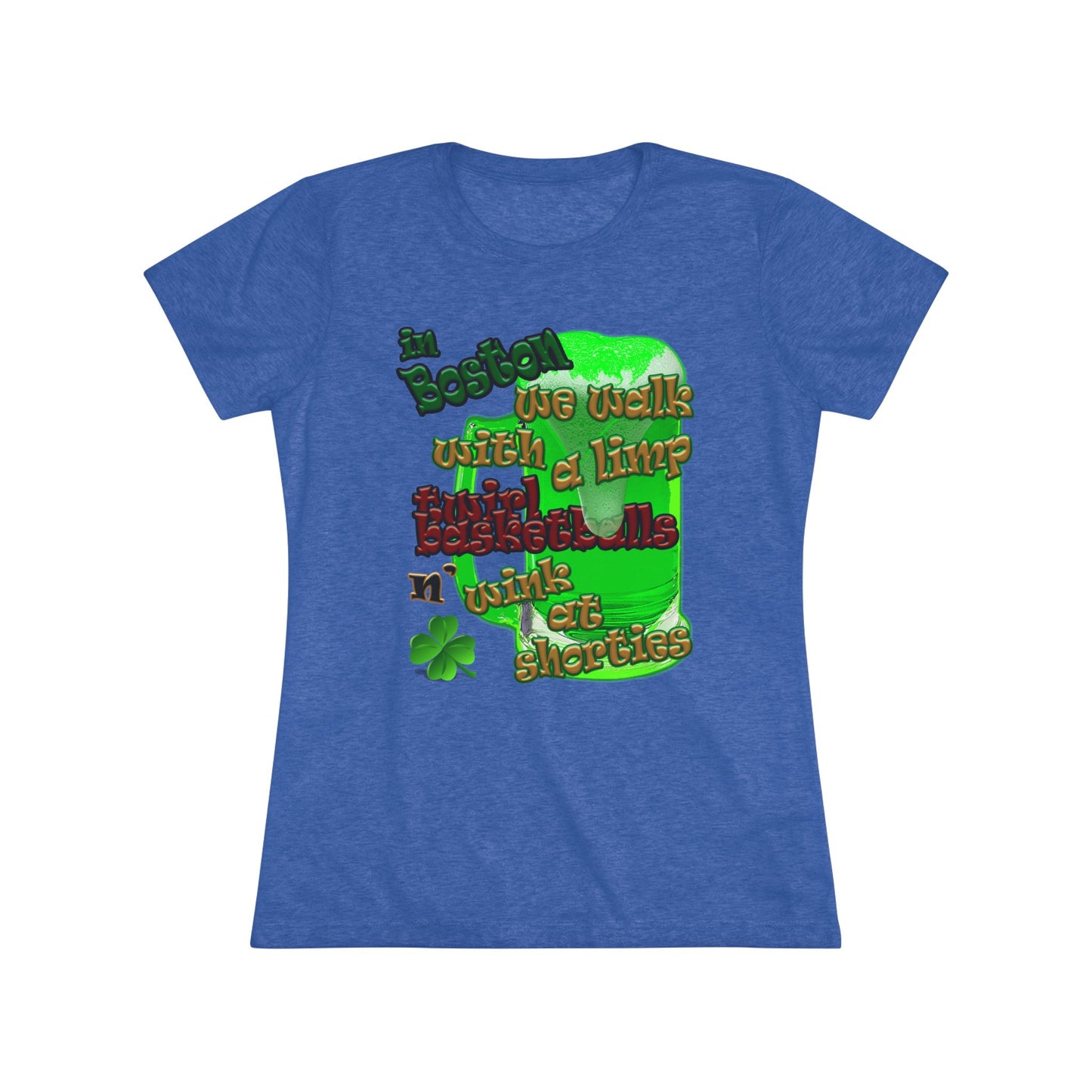 celtics logo - Women's Triblend Tee