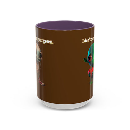 I don't care that your grey - Accent Mug (brown)