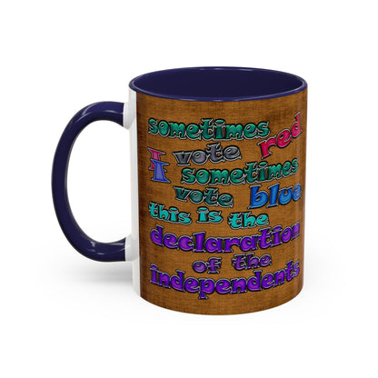 declaration of the independents - Accent Mug (brown papyrus)
