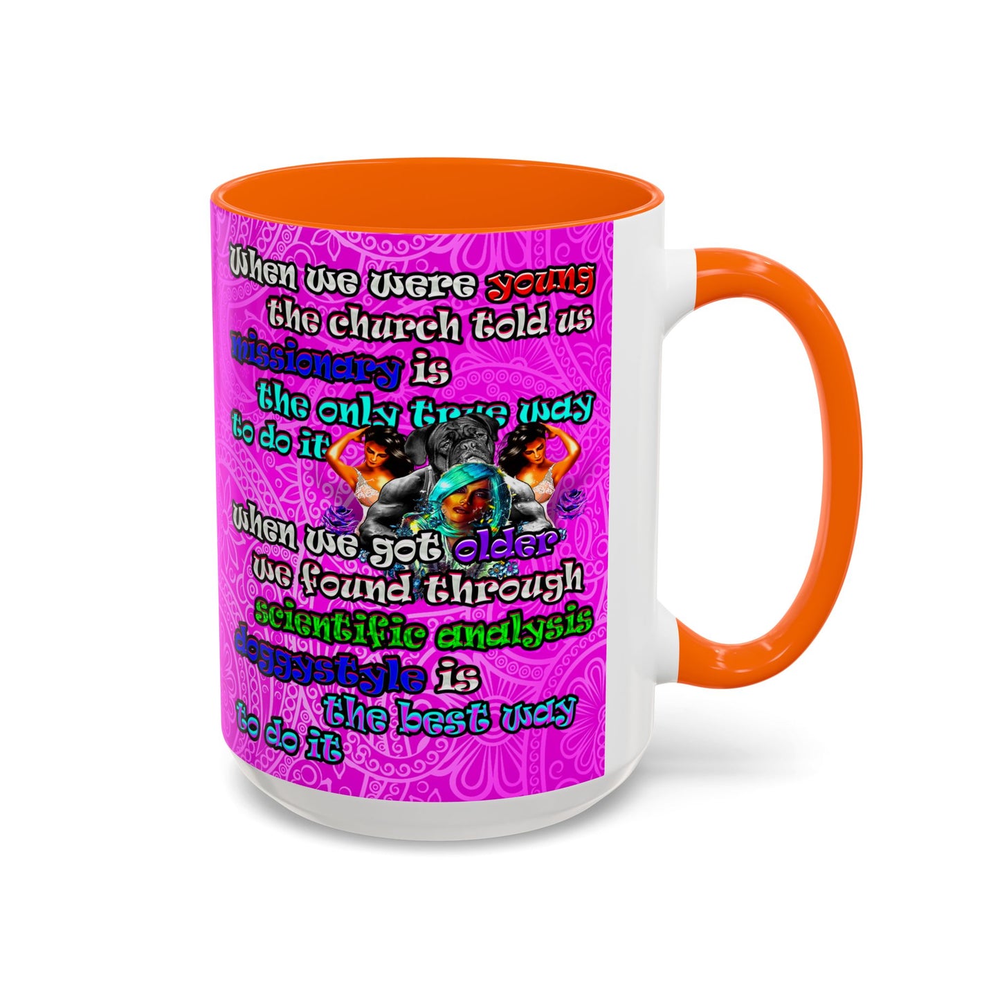 doggystyle - Accent Mug (pink swirl)