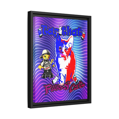 tag that - framed canvas art (purple wave)