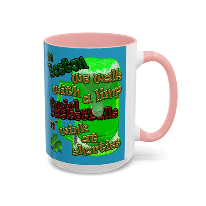 celtics logo - Accent Mug (turquoise)