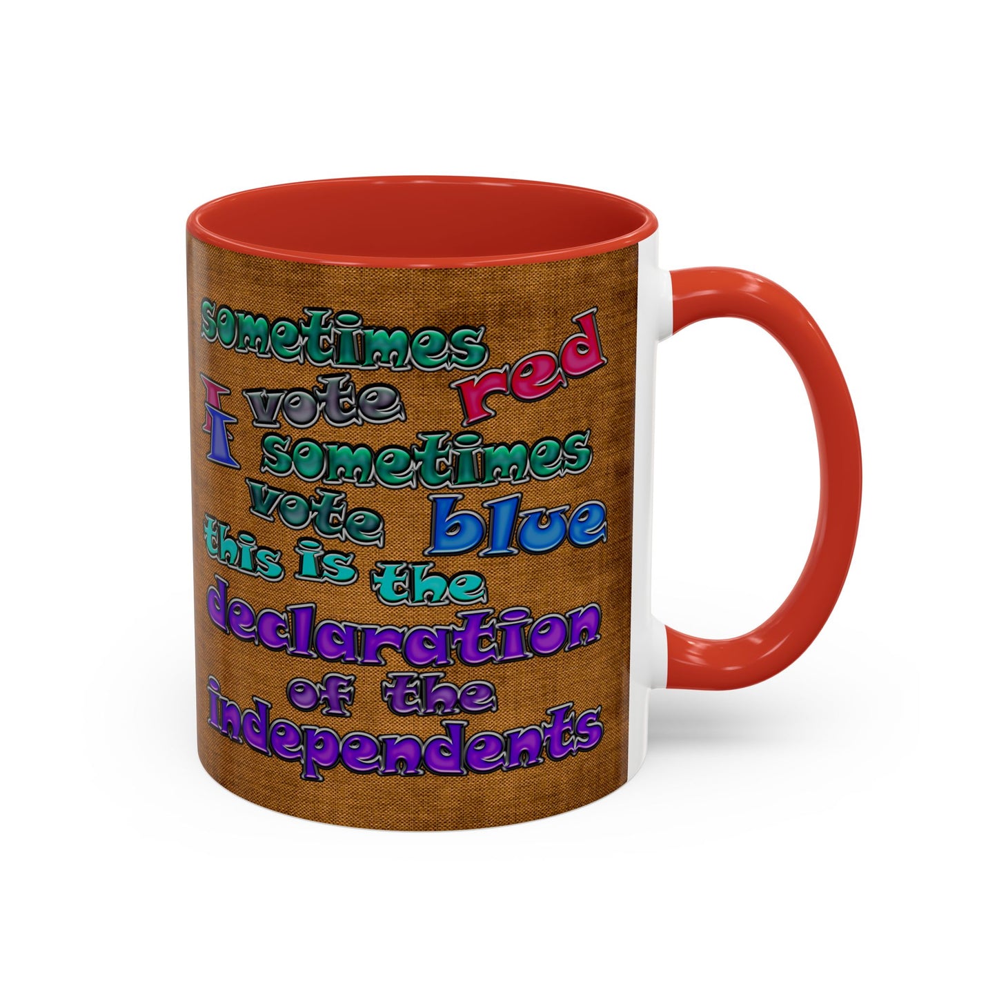 declaration of the independents - Accent Mug (brown papyrus)