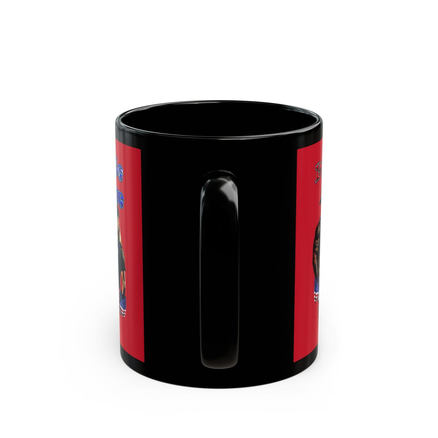 rw&b lives matter - Black Mug (dark red)