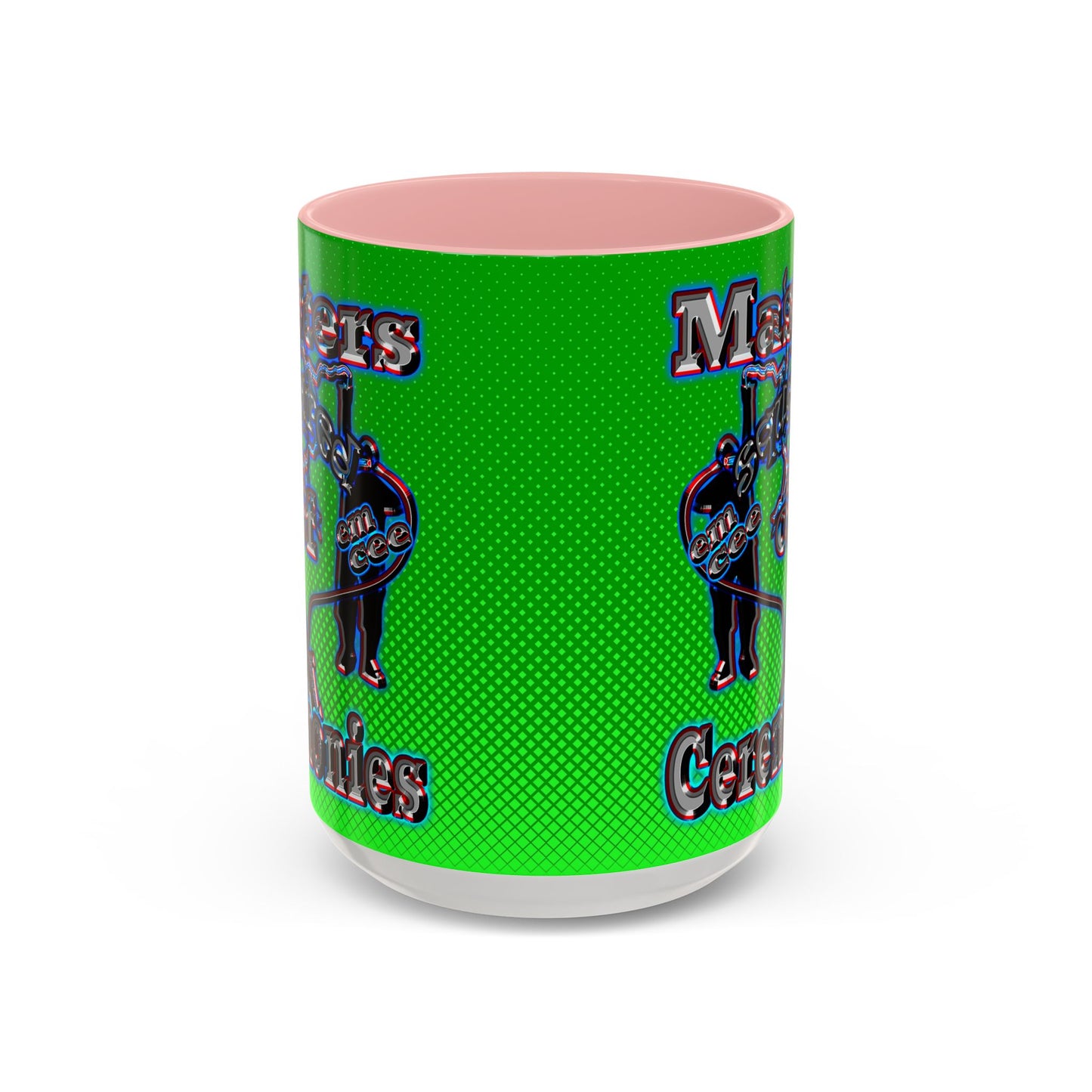 em cee squared - Accent Mug (logo green)