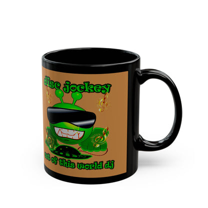 disc jockey - Black Mug (light brown)