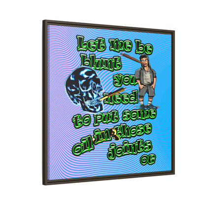 og - framed canvas art (light blue-purple wave)