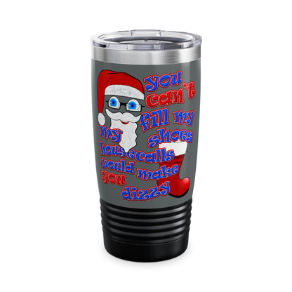 santa's shoes - Ringneck Tumbler, 20oz (dark grey)