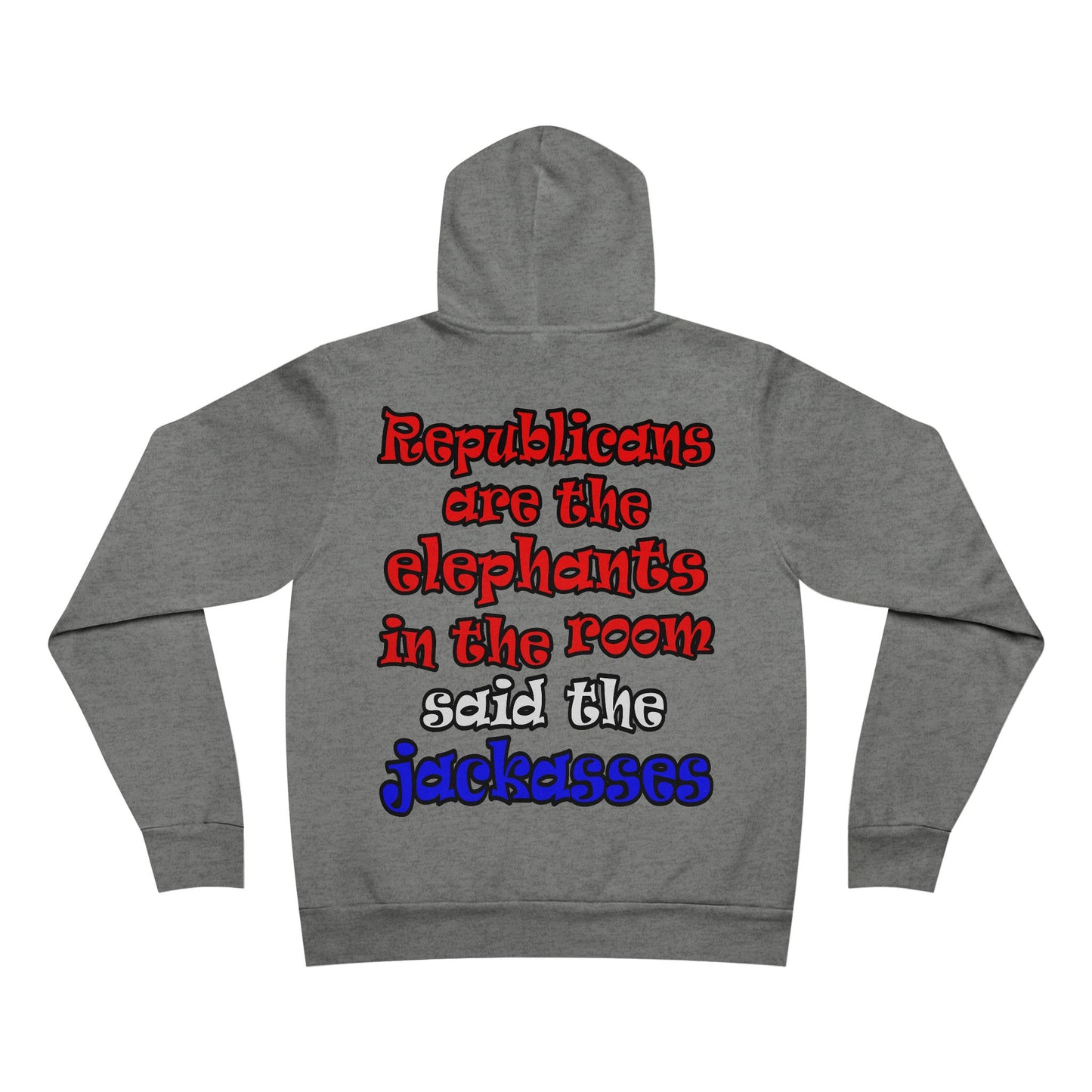 donkeys and elephants - Unisex Sponge Fleece Pullover Hoodie