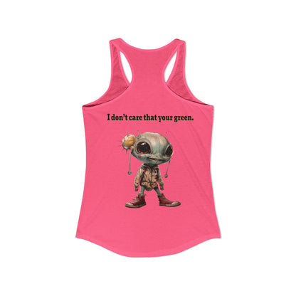 I don't care that your grey - Women's Ideal Racerback Tank