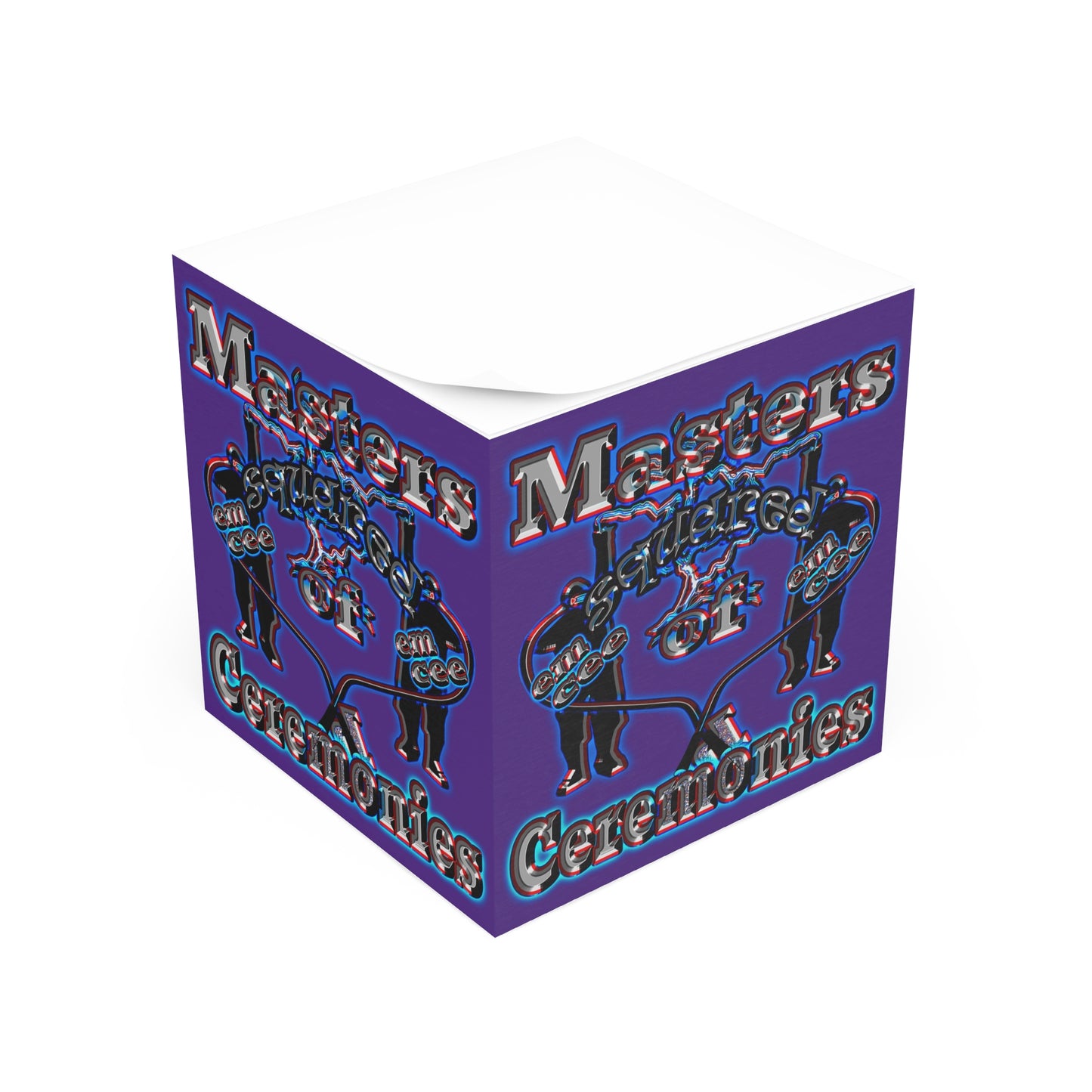 em cee squared - note cube (purple)
