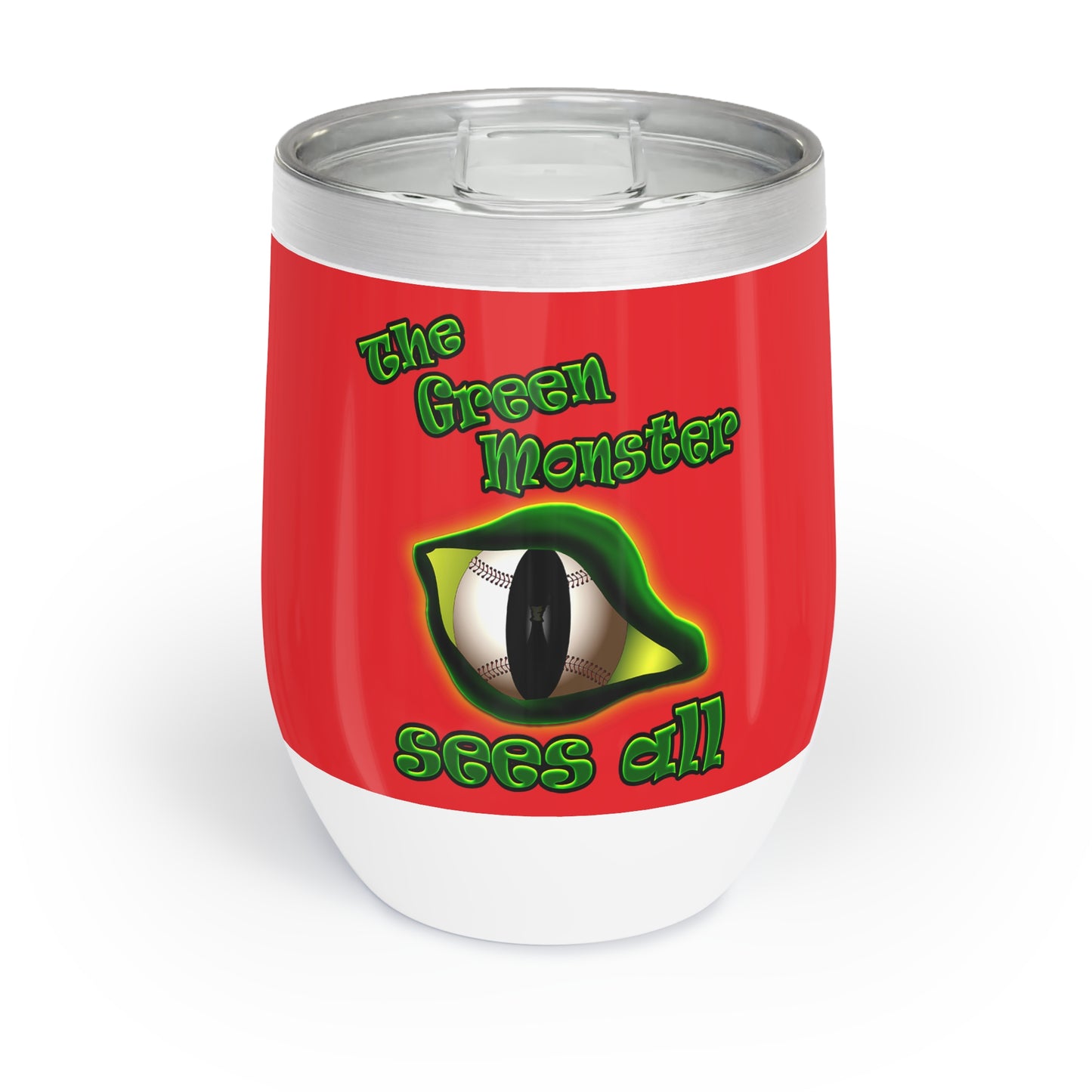 green monster - Chill Wine Tumbler (red)