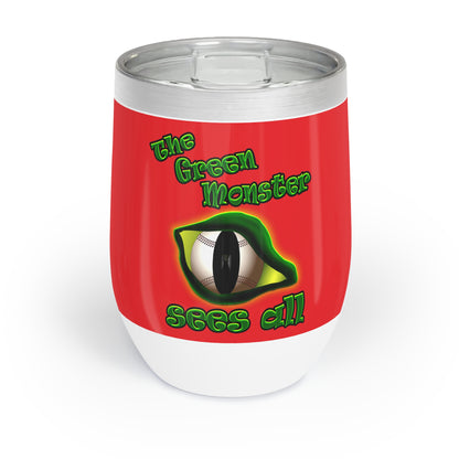 green monster - Chill Wine Tumbler (red)