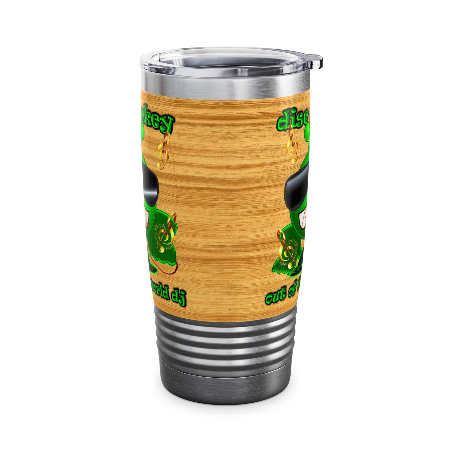 disc jockey - Ringneck Tumbler, 20oz (butterscotch wood finish)