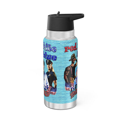 rw&b lives matter - Gator Tumbler, 32oz  (faded blue)