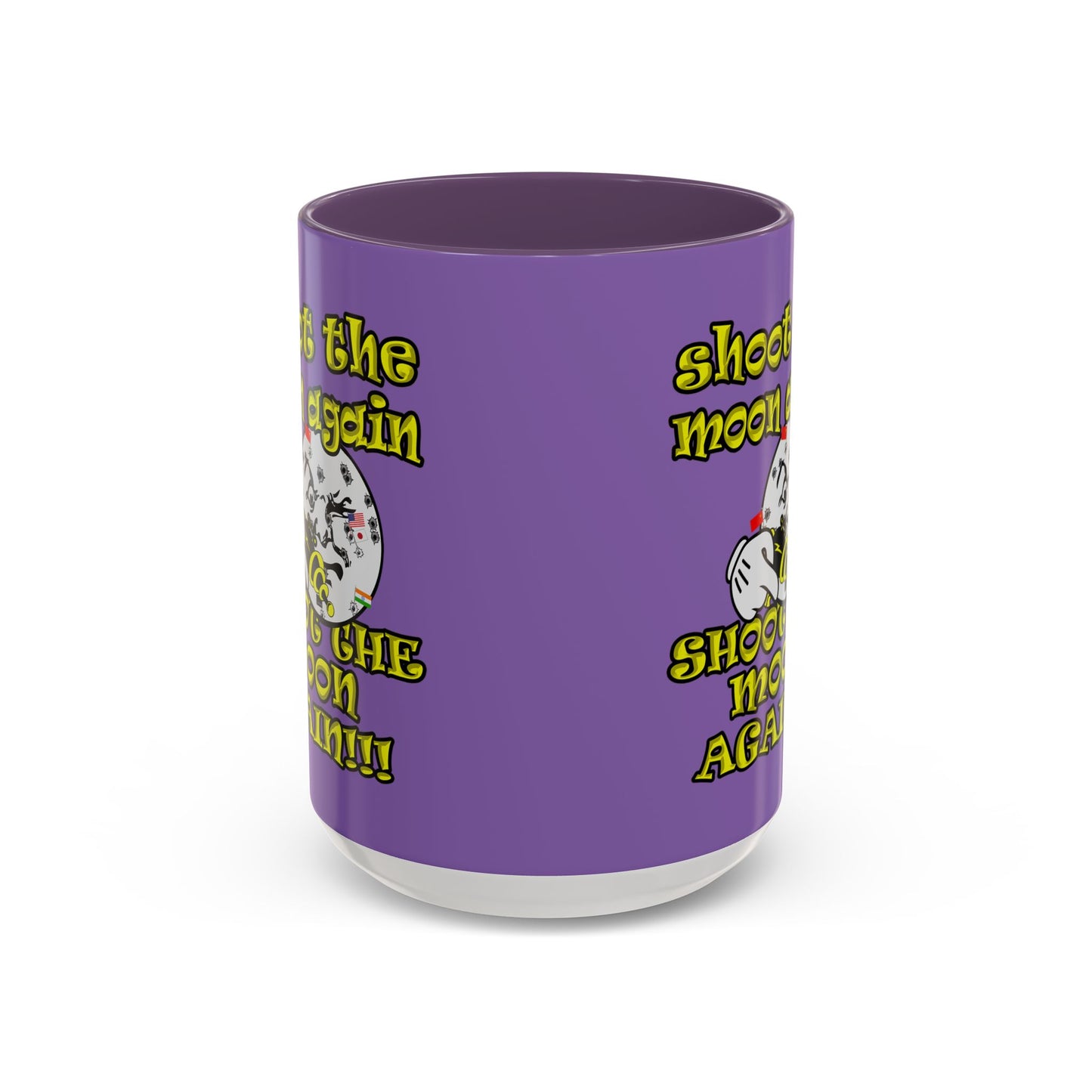 shoot the moon again - Accent Mug (light purple)