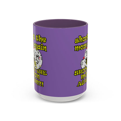 shoot the moon again - Accent Mug (light purple)
