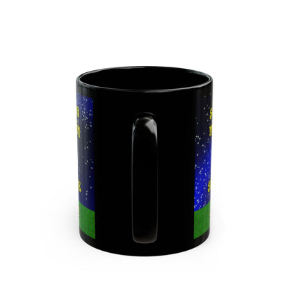 shoot the moon again - Black Mug ('snoops' background)