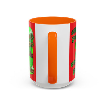 celtics logo - Accent Mug (red)