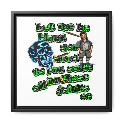 og - framed canvas art (white)