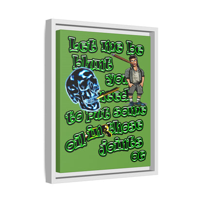 og - framed canvas art (green)