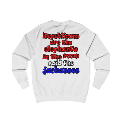 donkeys and elephants - Men's Sweatshirt