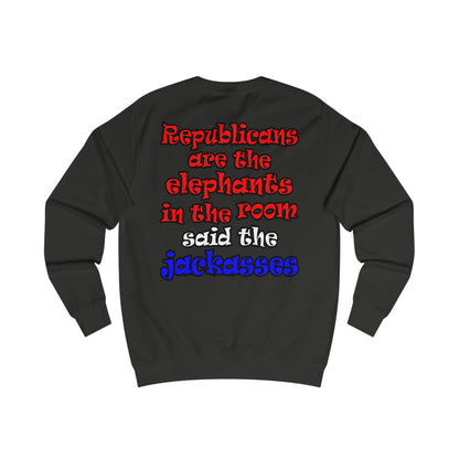 donkeys and elephants - Men's Sweatshirt