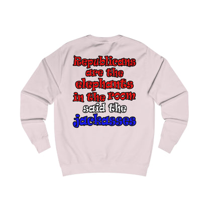 donkeys and elephants - Men's Sweatshirt