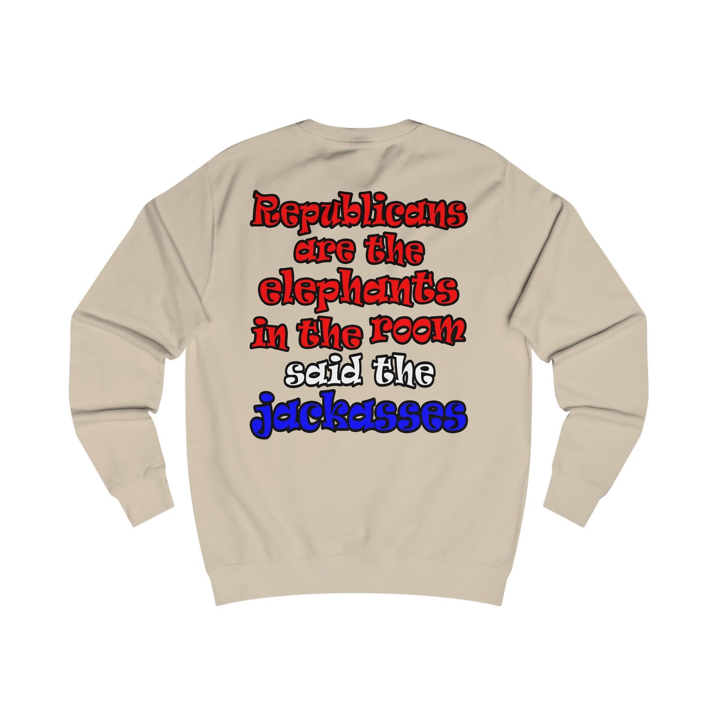 donkeys and elephants - Men's Sweatshirt